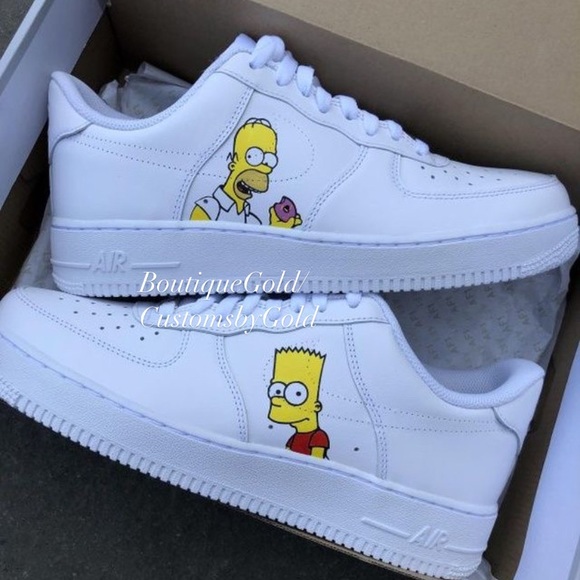 Simpsons Custom Nike Air Force | Poshmark